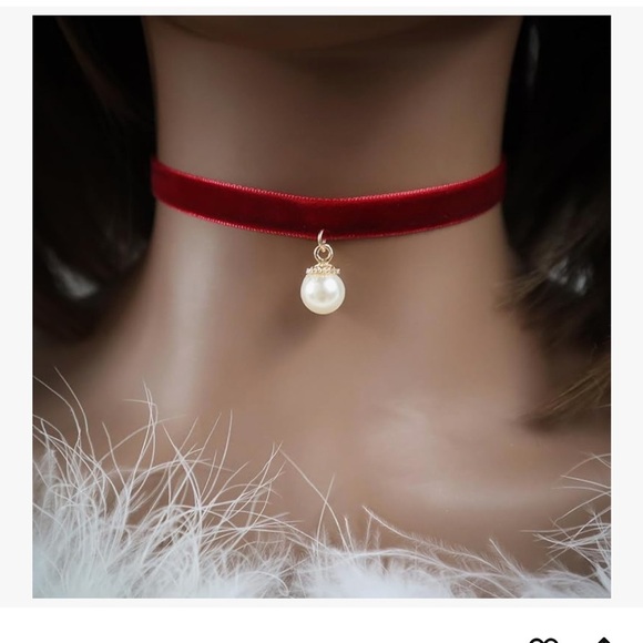 Choker Set 3 PCS Necklace Choker Heart Charm Velvet Gothic Classical Collars - Picture 5 of 7